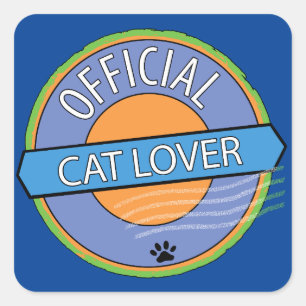 Official Cat Lover   Square Sticker