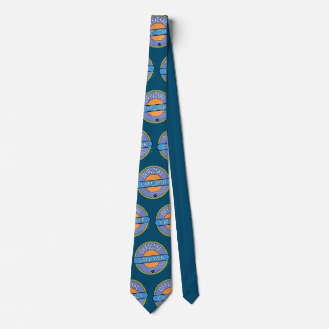 Official Cat Lover   Tie (Front)