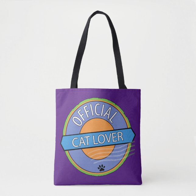Official Cat Lover Tote Bag (Front)