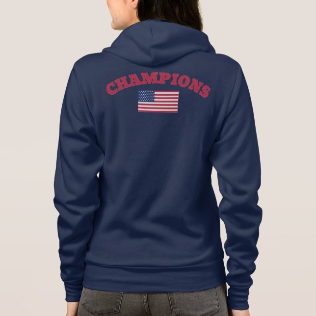 Official CHAMPIONS USA Flag true Classic tees (Back)