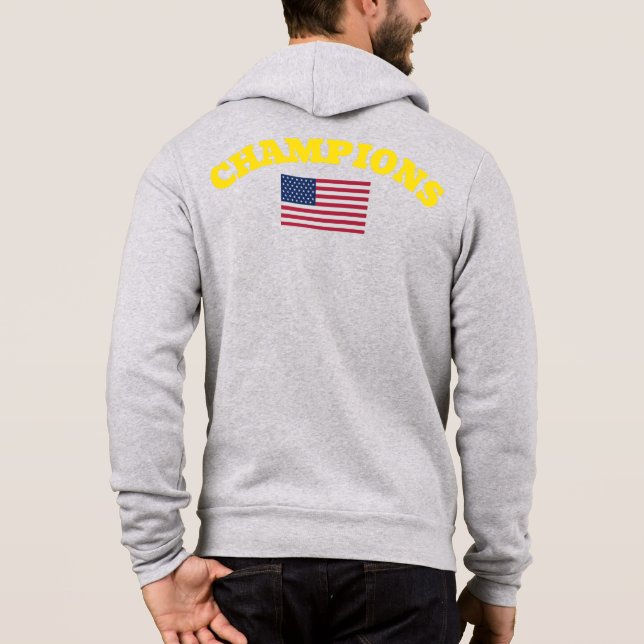 Official CHAMPIONS USA Flag true Classic tees (Back)