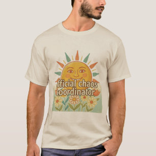Official Chaos Coordinator Vintage Sun Design T-Shirt