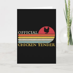 Official Chicken Tender Funny Food Chicken Farming Card