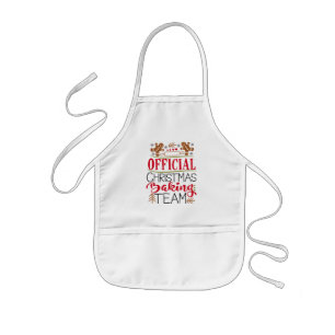 Official Christmas Baking Team Family Kids Apron