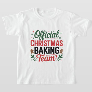 Official Christmas baking team word art unisex T-Shirt