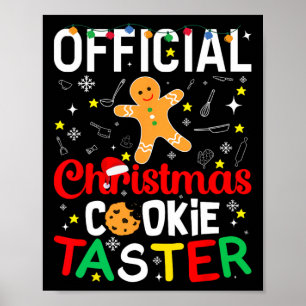 Official Christmas Cookie Taster Byking Byker Holi Poster