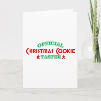 Official Christmas Cookie Taster Holiday Card