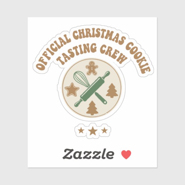 Official Christmas Cookie Tasting Crew Retro  (Sheet)