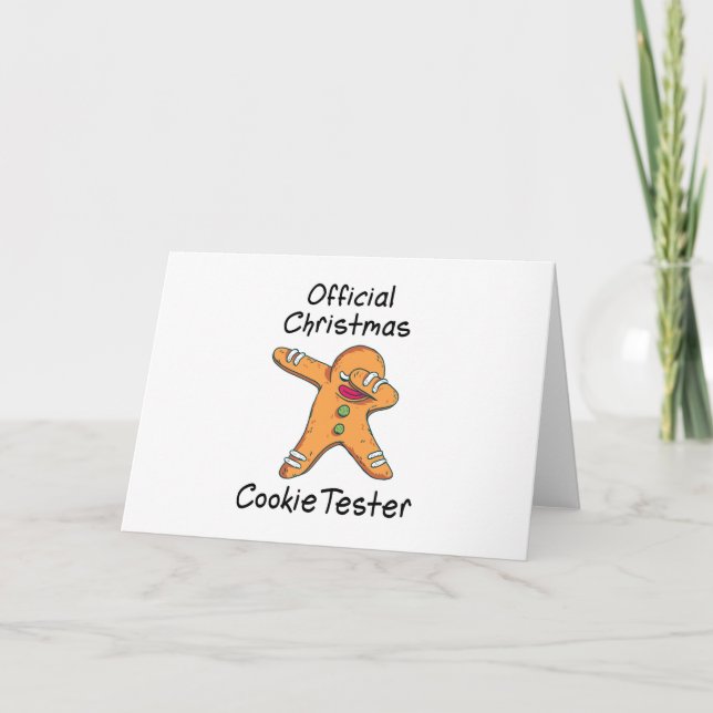 Official Christmas cookie tester Card (Front)