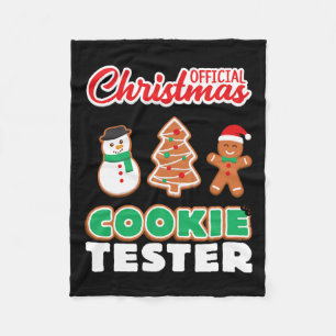 Official Christmas Cookie Tester T Xmas Cute Toddl Fleece Blanket