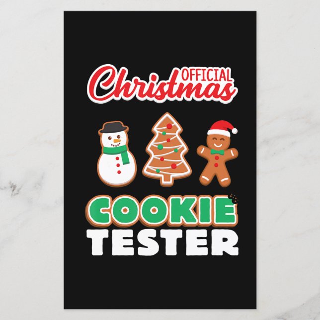 Official christmas cookie tester | xmas cute gift (Front)