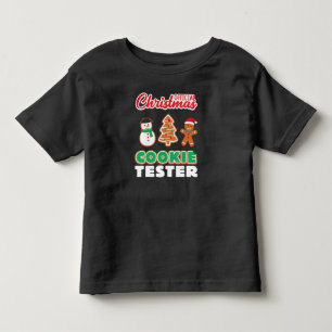Official christmas cookie tester xmas cute gift toddler T-Shirt