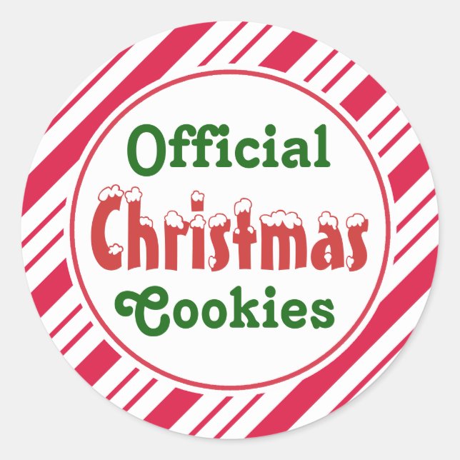 Official Christmas Cookies Stickers (Front)