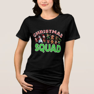 Official Christmas Squad Member Funny Festive Ty Tri-Blend Shirt