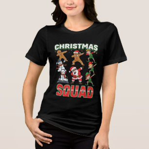 Official Christmas Squad Member Funny Festive Ty Tri-Blend Shirt