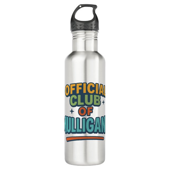 Official Club of Mulligans 710 Ml Water Bottle (Front)