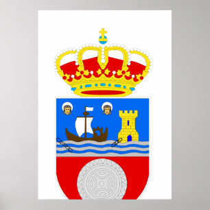 Official Coat of Arms Cantabria Spain Symbol Logo Poster