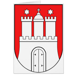 Official Coat of Arms Hamburg Germany Symbol