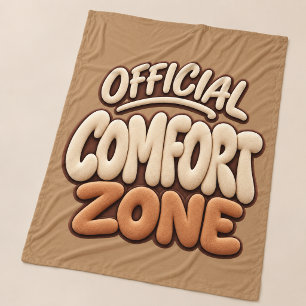 Official Comfort Zone Funny Fleece Blanket