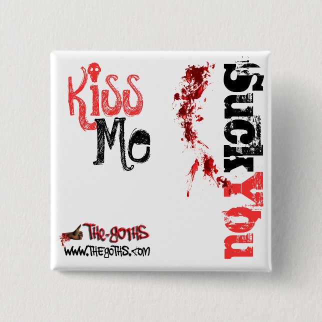 Official Comic Con LAUNCH button for THE GOTHS (Front)