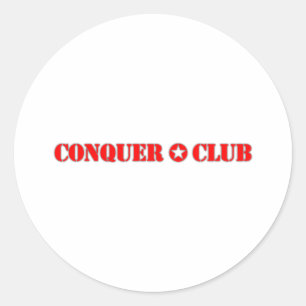 Official Conquer Club Classic Round Sticker