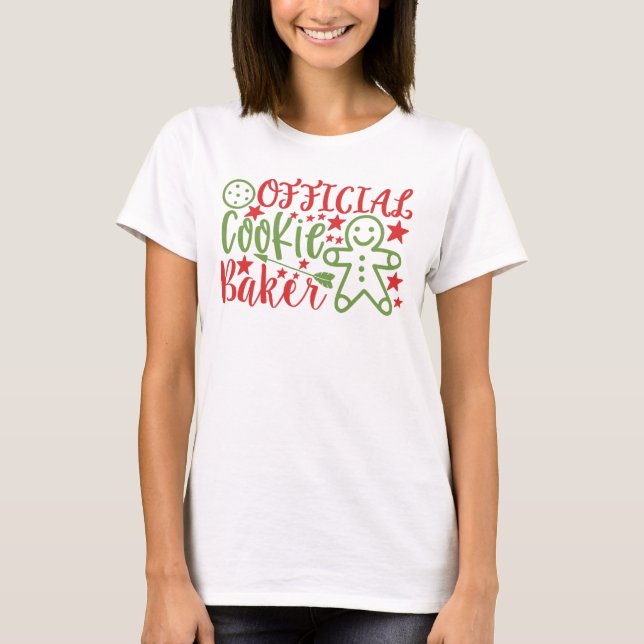 Official Cookie Baker Christmas Women's T-Shirt (Front)
