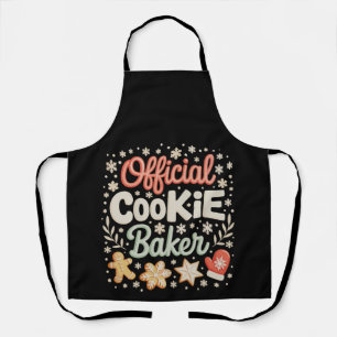 Official Cookie Baker Christmas Xmas Family Baking Apron