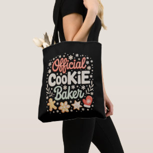 Official Cookie Baker Christmas Xmas Family Baking Tote Bag