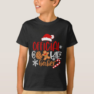 Official cookie baker snowflakes santa christmas p T-Shirt