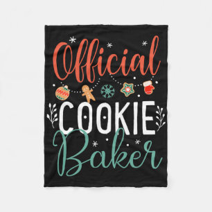 Official Cookie Byker Fun Christmas Couples Matchi Fleece Blanket