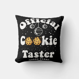 Official Cookie Taster Cookie Lovers Christmas Cushion