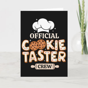 Official Cookie Taster Crew Funny Byking Team Fami Card