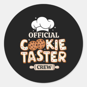 Official Cookie Taster Crew Funny Byking Team Fami Classic Round Sticker