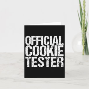 Official Cookie Tester Christmas King Card
