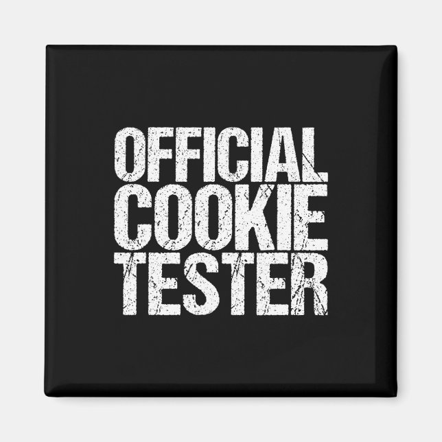 Official Cookie Tester Christmas King  Magnet (Front)
