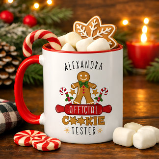 Official Cookie Tester Custom Name Mug