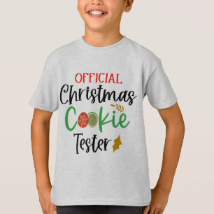 Official Cookie Tester Funny Toddler Christmas T-Shirt