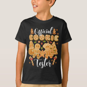 Official Cookie Tester Gingerbread Christmas Bakin T-Shirt