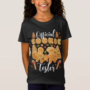 Official Cookie Tester Gingerbread Christmas Bakin T-Shirt