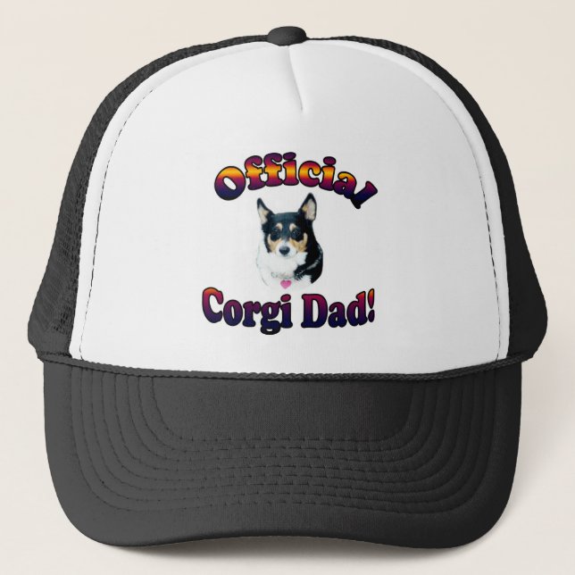 Official Corgi Dad - Mist Trucker Hat (Front)