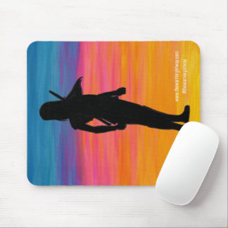 Official cover art from "The Warrior Girl Way" Mouse Mat