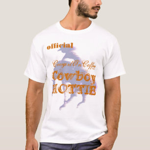 official Cowgirl On Coffee COWBOY HOTTIE T-Shirt