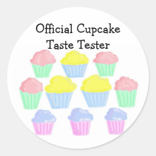 Official CupcakeTaste Tester Classic Round Sticker