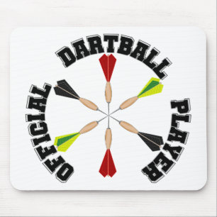 Official Dartball Player Mouse Mat