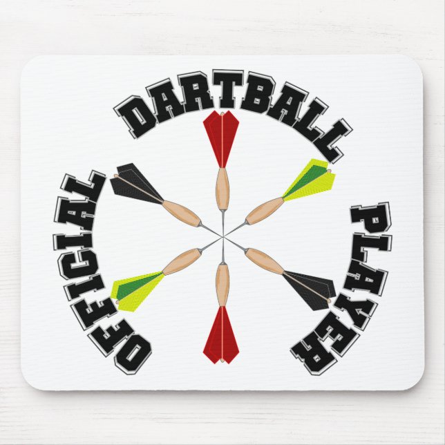 Official Dartball Player Mouse Mat (Front)
