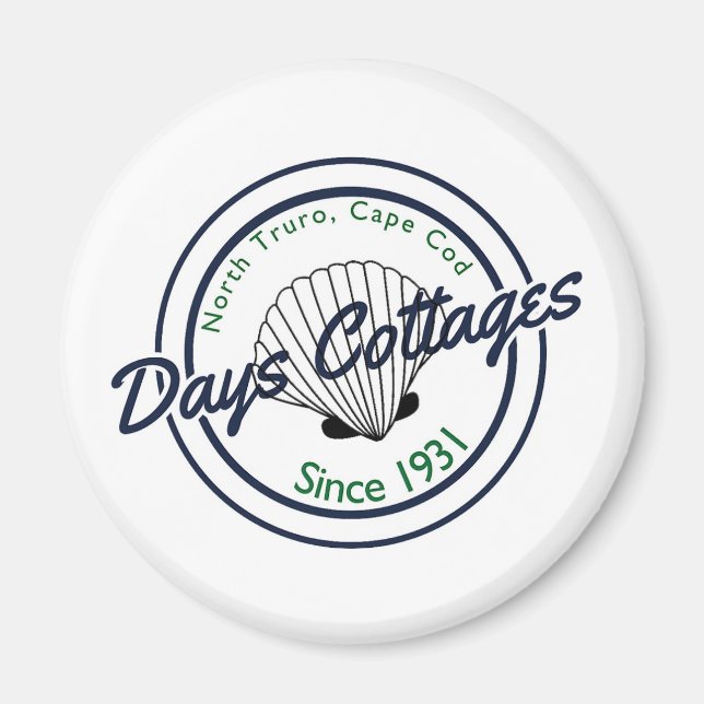 Official Days Cottages refrigerator magnet (Front)