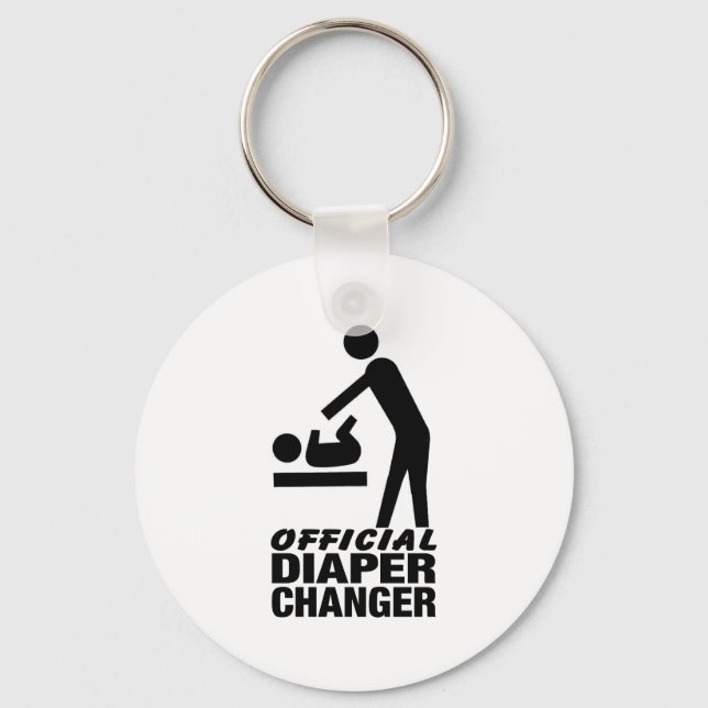 Official Diaper Changer Key Ring (Front)