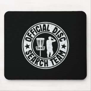 Official Disc Search Team Logo Frisbee Golf Funny  Mouse Mat