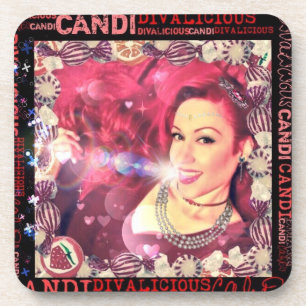 Official Divalicious Candi Coasters with Cork Back