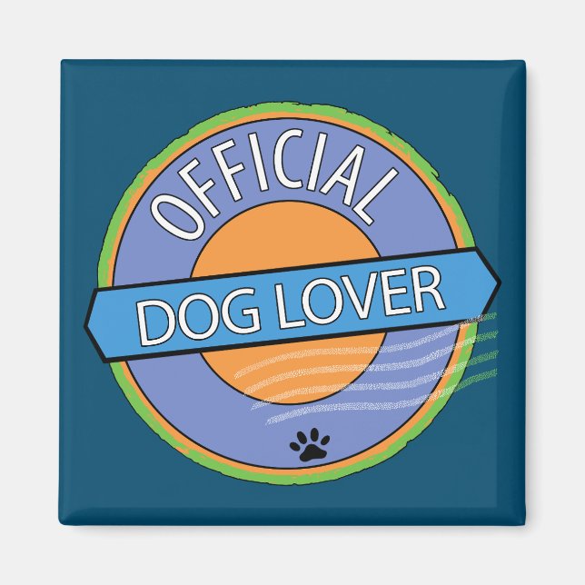 Official Dog Lover Magnet (Front)